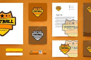 Sport badge template logo business branding package template designs business branding inspiration isolated on white background