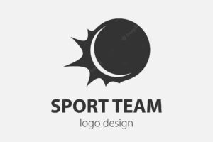 Sport logo design element ball logotype company