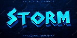 Storm viking text effect editable norseman and celtic text style