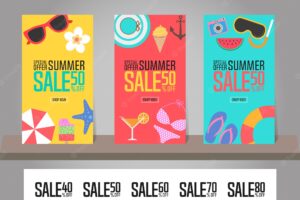 Summer sale background for poster, brochure or template design.