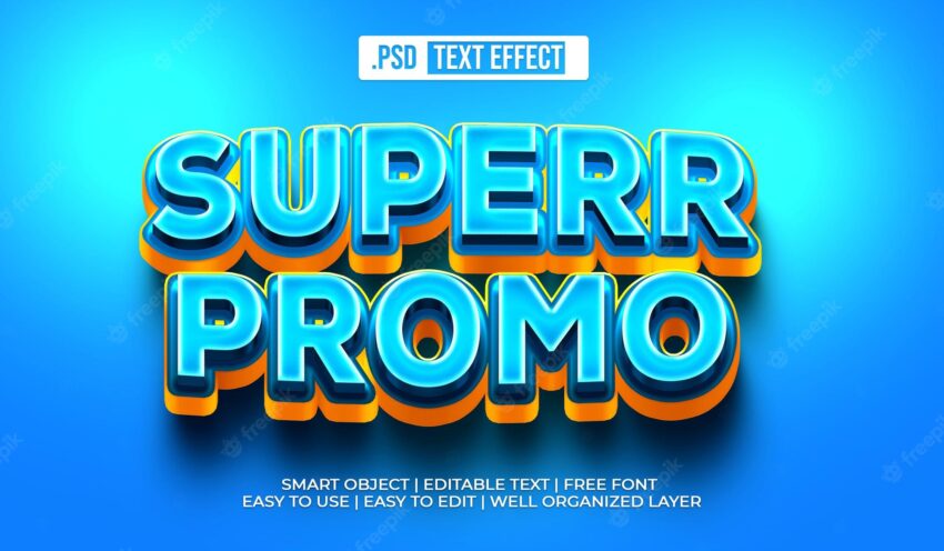 Super promo text style effect