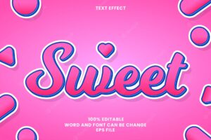 Sweet text style effect