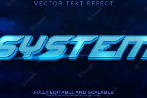 System code text effect editable crypto and hacker text style
