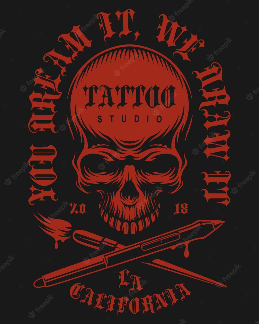 Tattoo vintage emblem