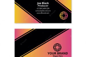 Template abstract business card