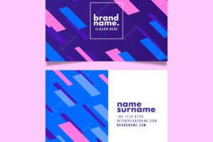 Template abstract geometric business card