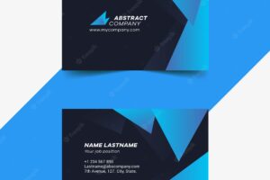 Template business card abstract