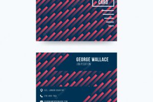 Template geometric abstract business card