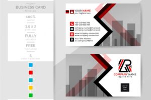 This modern creative corporate business card template is a must-have for your personal and office.