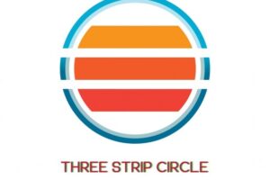 Three strip circular logo