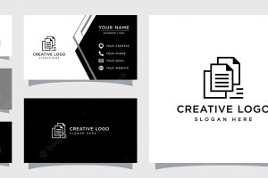 Vector graphic of document logo design template