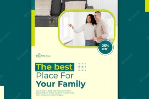 Vertical flyer for new family home