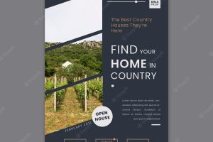 Vertical poster for finding the perfect home
