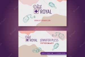 Veterinary business card template