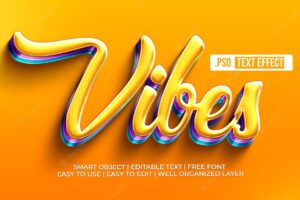 Vibes text style effect