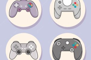 Video game icon collection design