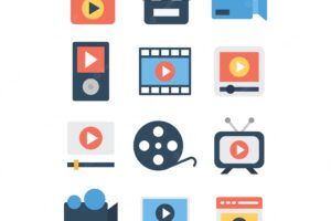 Video making icons pack