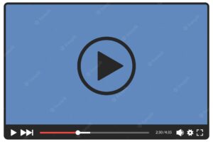 Video player for web vector