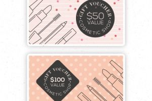 Vintage cute linear cosmetics discount banners