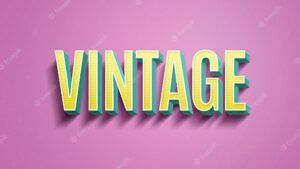 Vintage text effect