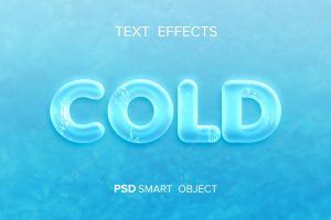 Water text effect mock-up