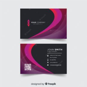 Wave business card template