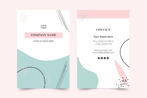 Yoga class business card template collection