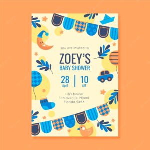 You are invited to baby shower for boy