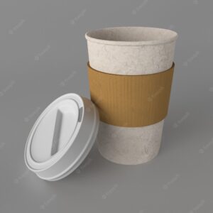 3d  takeaway coffee cup