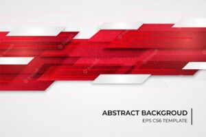 Abstract background template with red shapes