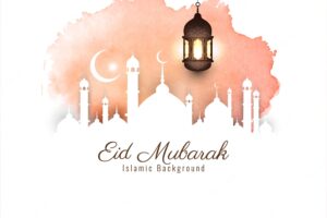 Abstract beautiful eid mubarak religious background