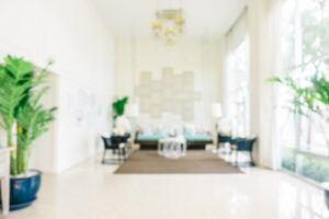 Abstract blur and defocused living room interior