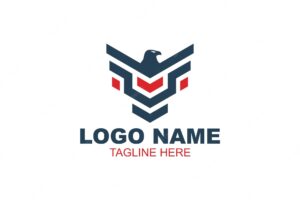 Abstract eagle logo sport design