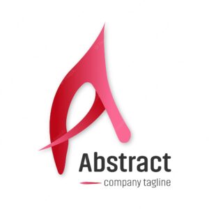 Abstract letter ''a'' logo design template