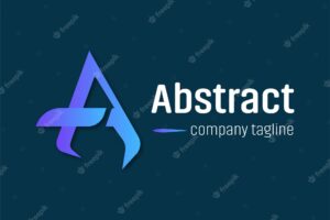Abstract letter ''a'' logo design template