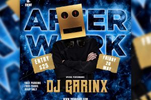 After work party dj poster