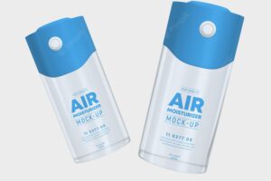 Air moisturizer aroma diffuser spray bottle branding mockup