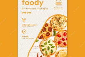 American food template poster