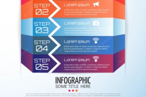 Arrow infographics design template