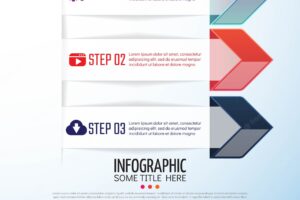 Arrow infographics design template