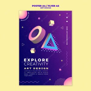 Art design print template