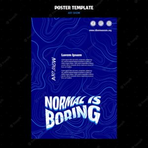 Art show poster template