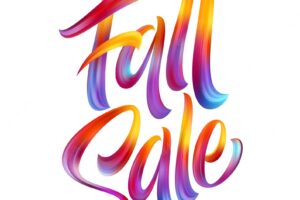 Autumn season hand lettering fall sale