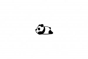 Baby panda sleeping icon