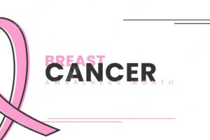 Banner for breast cancer awareness month