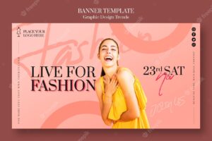 Banner fashion store ad template