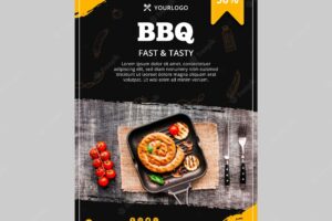 Barbecue flyer template
