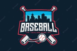 Baseball badge logo