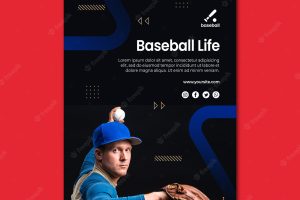 Baseball poster template