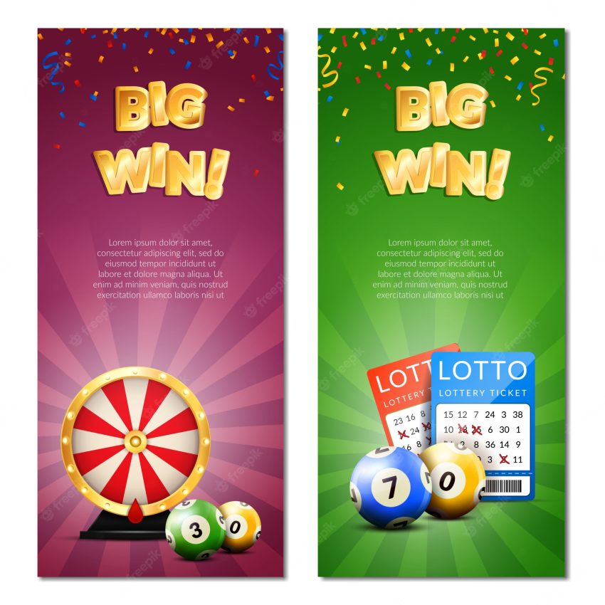 Bingo lottery vertical banners